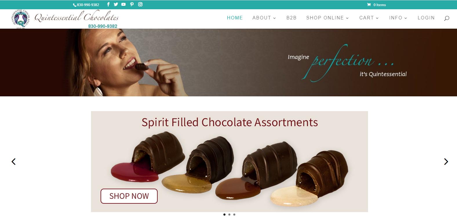 New Wholesale Site for Quintessential Chocolates